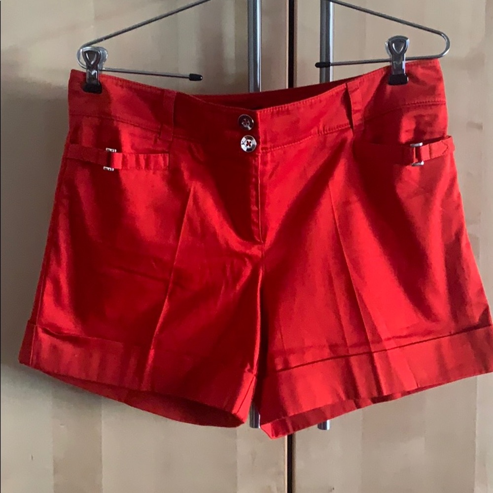White House Black market red shorts